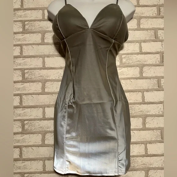 Reflective Mini Dress - Picture 3 of 6